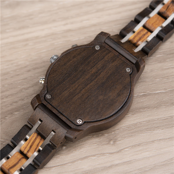 Reloj Electrónico de Madera