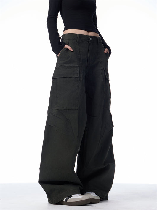Pantalones Cargo Holgados para Mujer con Bolsillos Múltiples - Image 14