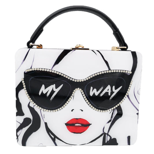 Bolsa Cuadrada Pequeña con Divisiones