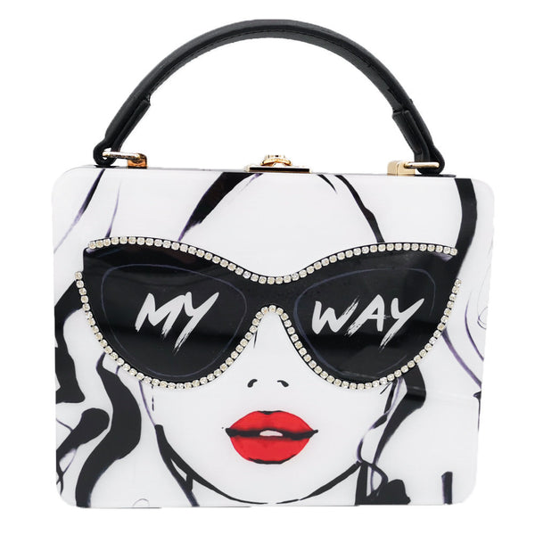 Bolsa Cuadrada Pequeña con Divisiones