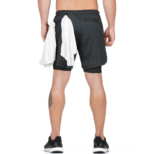 Shorts Joggers 2 en 1 para Hombre - Deportivos con Bolsillos Ocultos y Cierre de Seguridad - Image 3