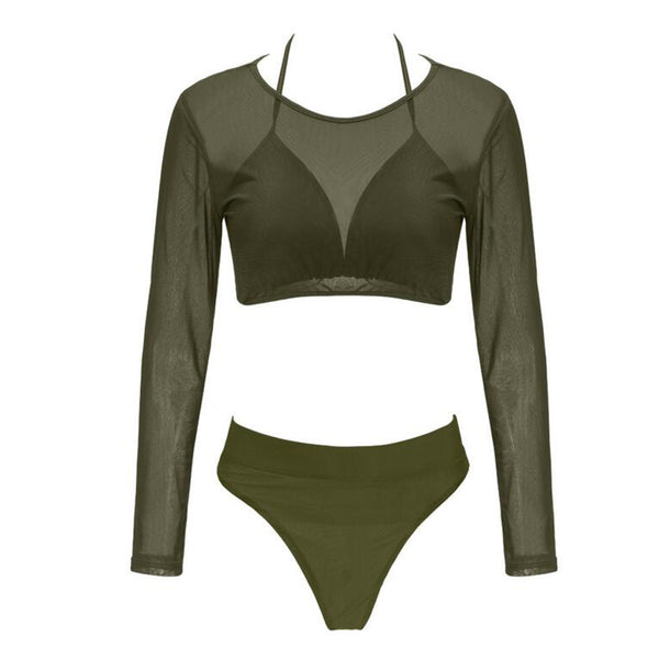 Bikini Transparente de Tres Piezas Sensual - Image 7