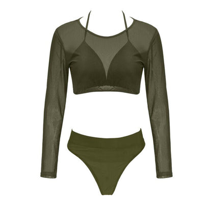 Bikini Transparente de Tres Piezas Sensual - Image 7