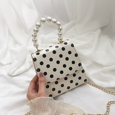 Bolso de Hombro con Cadena y Perlas - Image 15