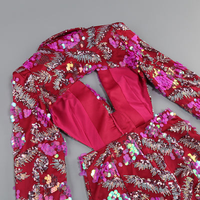Blazer Backless con Lentejuelas Brillantes - Image 17