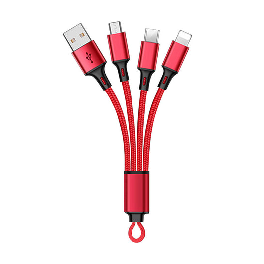 Cable de Carga Tres en Uno Ultra Compacto Portátil