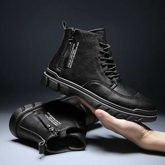 Botas Militares Altas Estilo Británico para Hombre - Image 3