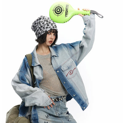 Chaqueta Denim Tie-Dye Degradado - Diseño Exclusivo Primavera Otoño - Image 14