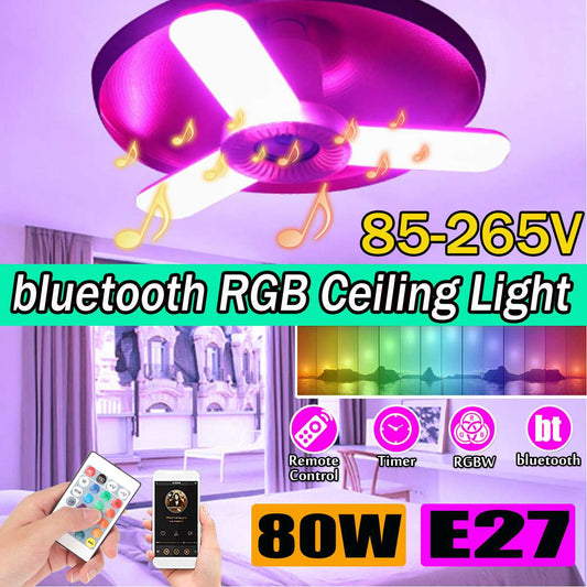 Lámpara Bluetooth Musical RGB Plegable de Tres Hojas - Image 2