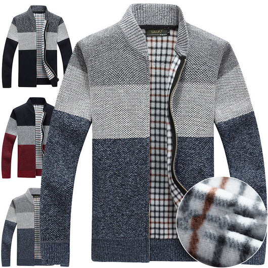 Suéter Saco Hombre Cuello V Oversize Cálido