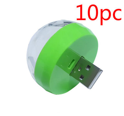 Proyector Disco Ball LED USB 5V - Iluminación DJ para Fiestas y Navidad - Image 9