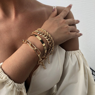 Pulsera de Cadena Gruesa en Aleación - Image 2