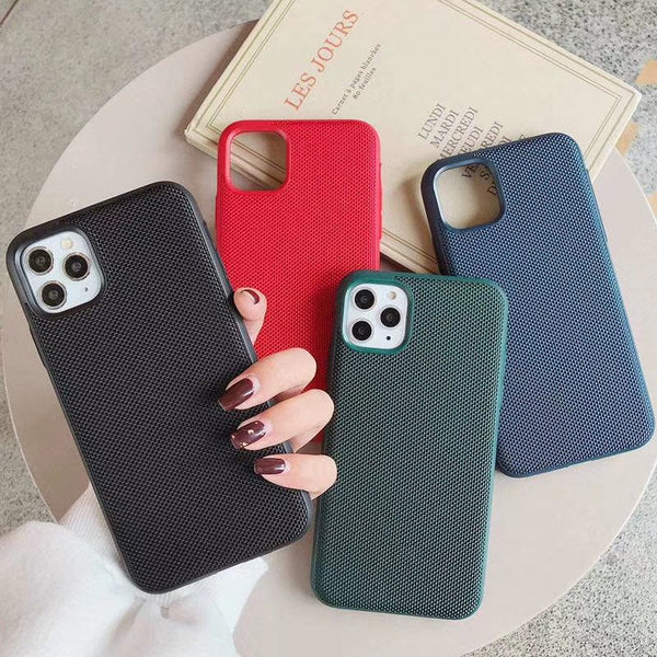 Funda para Celular con Patrón Textil de Nylon