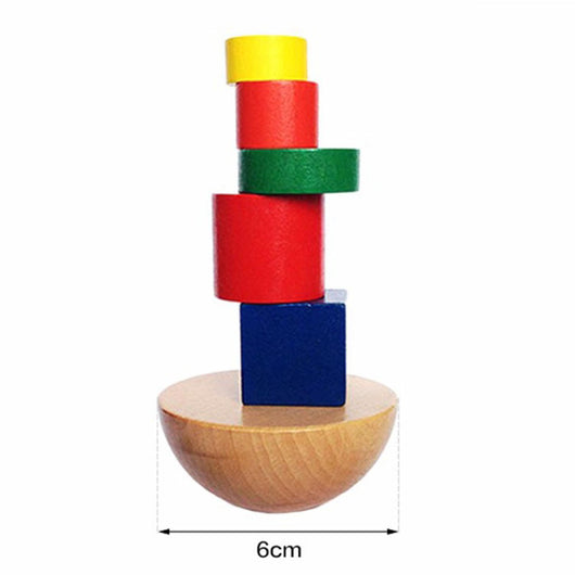 Juego de Equilibrio Hemisférico con Puzzle de Madera y Bolsa de Tela - Image 6