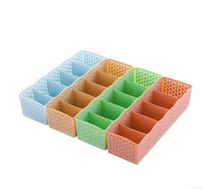 Organizador de Plástico Apilable 5 Compartimentos para Ropa Interior y Calcetines - Image 3