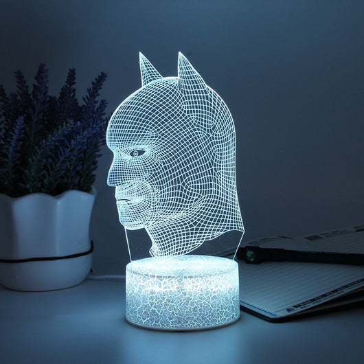 Lámpara Nocturna 3D LED con Efecto Estéreo Cabeza de Bate - Image 5