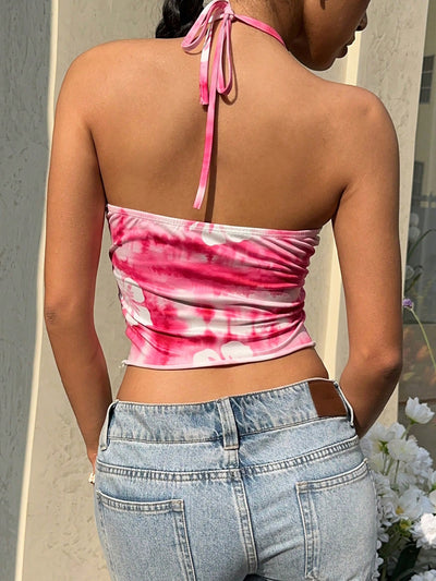 Top Halter Tie-Dye con Tirantes Finos para Mujer - Image 12