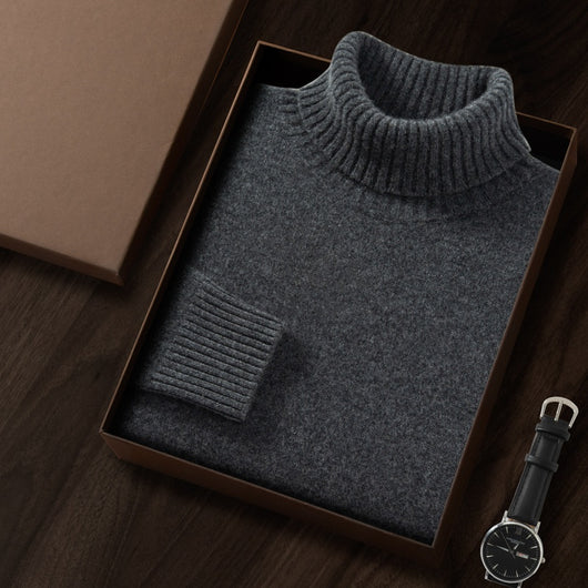 Suéter Básico Holgado con Cuello Alto - Image 20