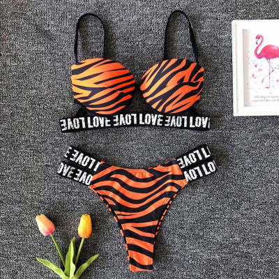 Bikini Estampado Leopardo Blanco - Image 9