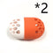 2 Piezas Naranja Blanco