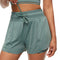 Shorts de Fitness Dos Capas Anti-transparencia para Yoga y Running