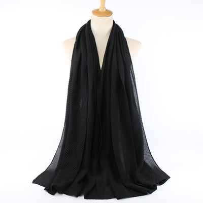 Pañuelo de algodón plisado para mujer - Image 8