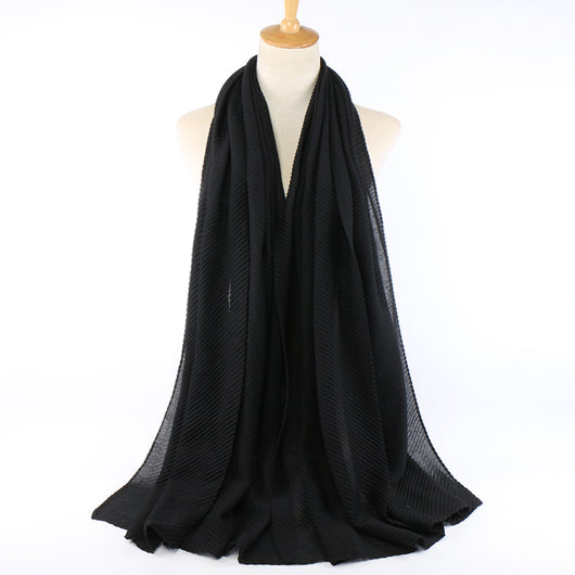 Pañuelo de algodón plisado para mujer - Image 8