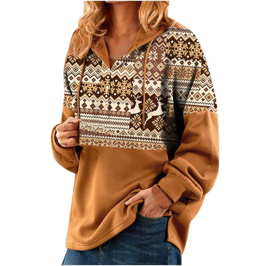 Suéter Navideño Corto con Capucha para Mujer - Image 9