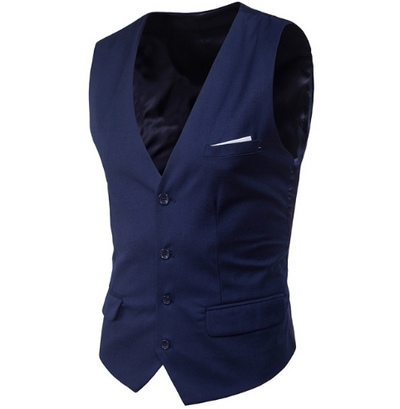 Chaleco Formal Slim Fit para Hombre - Talla Grande sin Mangas - Image 8