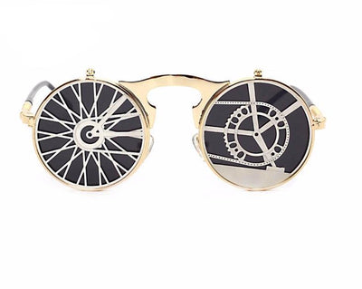 Gafas de Sol Steampunk Abatibles Estilo Retro - Image 18