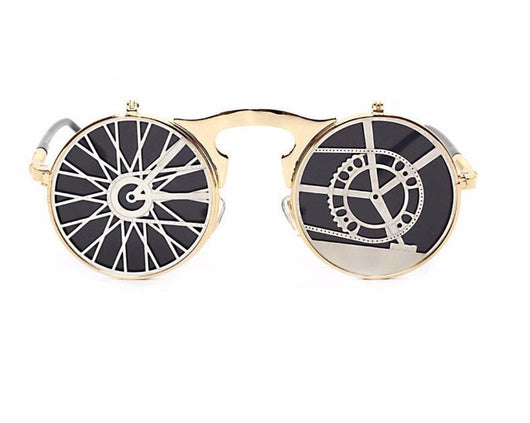 Gafas de Sol Steampunk Abatibles Estilo Retro - Image 18