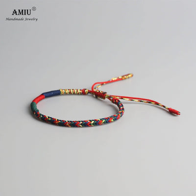 Pulsera de Cuerda Anudada con Amuleto - Unisex Verde - Image 4