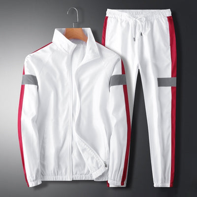 Traje Casual Hombre Cuello Mao Estilo Coreano Suelto Chaqueta Deportiva y Pantalón Cargo - Image 10