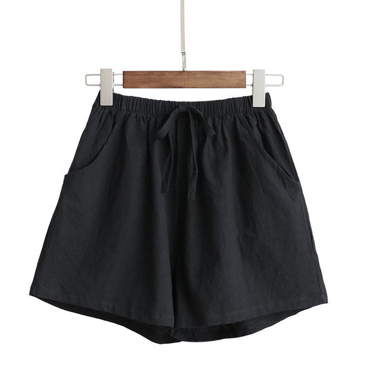 Shorts de Algodón y Lino para Mujer