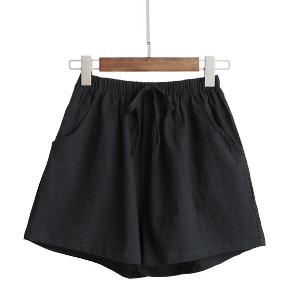 Shorts de Algodón y Lino para Mujer