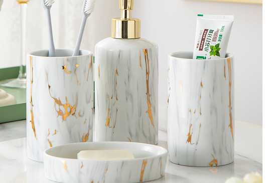 Kit de Baño en Mármol y Cerámica - Elegancia y Funcionalidad - Image 6