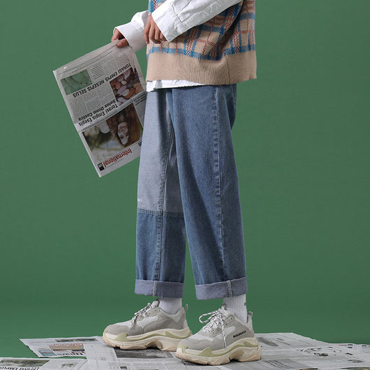 Jeans Rectos Oversize para Hombre - Corte Boyfriend Primavera Otoño - Image 9