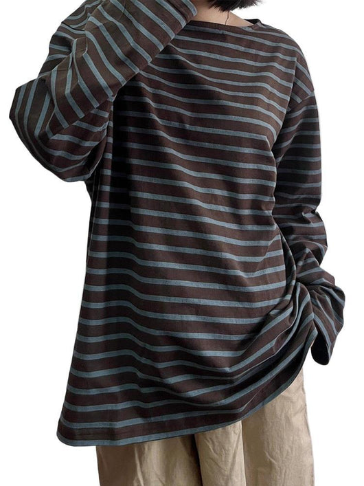 Remera Manga Larga a Rayas Vintage - Capa Base Versátil - Image 6
