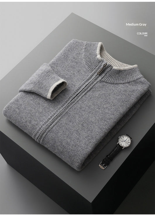 Conjunto de Sweater Tejido con Cuello Semicerrado y Cierre de Cremallera - Image 17