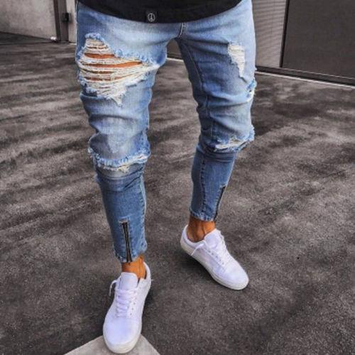 Jeans Rotos Elásticos Modernos