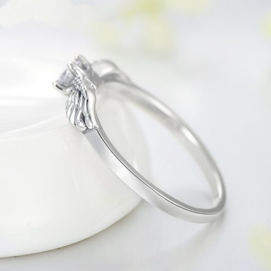 Anillo de Alas de Ángel con Diamantes Estilo Europeo y Americano - Image 3