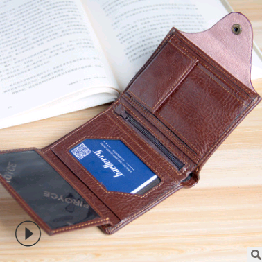 Billetera Corta Multifunción para Hombre Estilo Europeo y Americano - Image 4