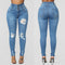 Pantalones Elásticos de Cintura Alta con Triple Refuerzo