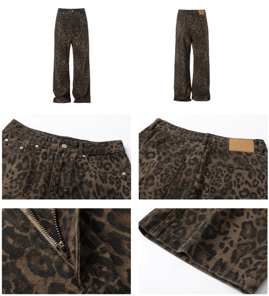 Jeans Vintage con Estampado Leopardo para Mujer - Image 7