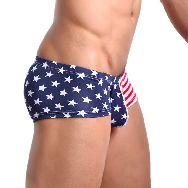 Shorts con Estampado de Banderas