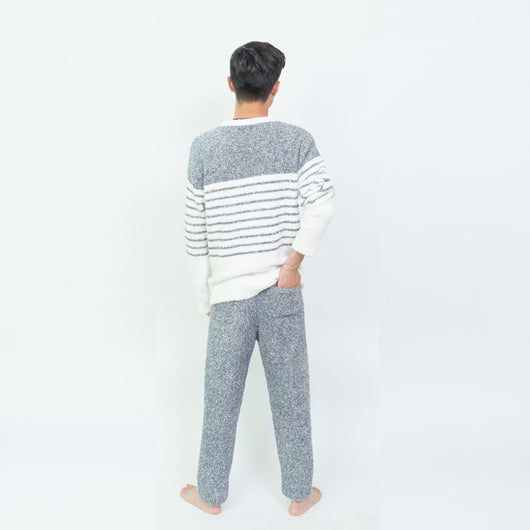Pijamas de Hombre Rayas Suaves - Otoño e Invierno - Image 4