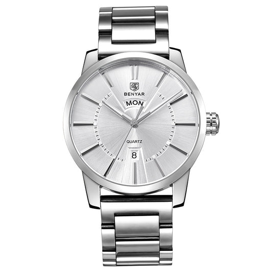 Reloj Deportivo Binya Fashion con Correa de Acero Inoxidable Resistente al Agua - Image 11