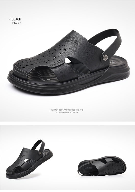 Sandalias de Cuero Genuino - Comodidad Total para Conducir y Actividades Exteriores - Image 6