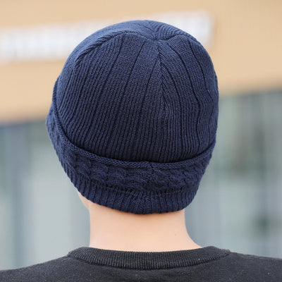 Gorro de punto para hombre con hilo esponjoso - Image 4