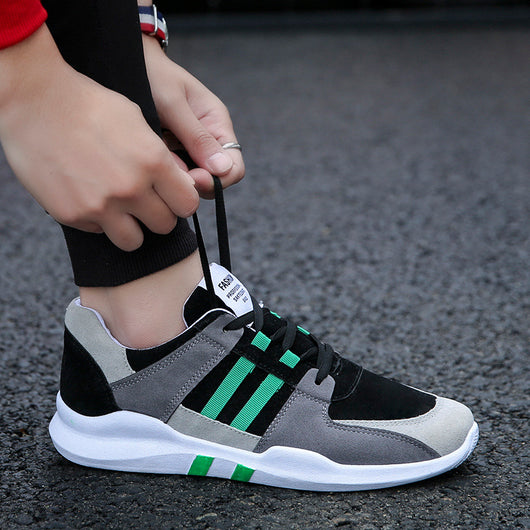 Zapatos Casuales para Hombre con Diseño Colorblock y Cordones